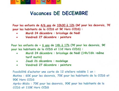 VACANCES DE DÉCEMBRE